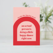 Rood Roze Hartelijk dank voor uw bestelling Voeg k Informatiekaartje (Staand voorkant)