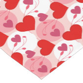 Rood & roze hartritme voor Valentijnsdag Korte Tafelloper (Hoek)