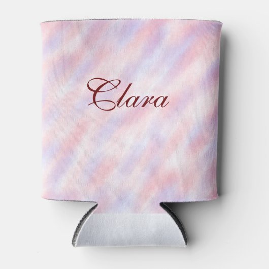 Rood roze kastanjebruin waterverf abstract voeg na blikjeskoeler (Voorkant)