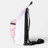 Rood roze kastanjebruin waterverf abstract voeg na sling bag (Rechts)