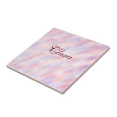 Rood roze kastanjebruin waterverf abstract voeg na tegeltje (Zijkant)