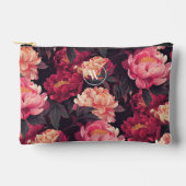 Rood roze kleurrijk  Florapatroon, monogram Etui (Voorkant)