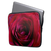 Rood roze laptophoes Romantisch Roos tablet Hoesje Laptop Sleeve (Voorkant Links)