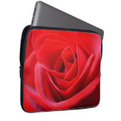 Rood roze laptophoes Romantisch Roos tablet Hoesje Laptop Sleeve (Voorkant Rechts)