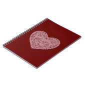 Rood Roze Liefde Hart Notitieboek (Linkerzijde)