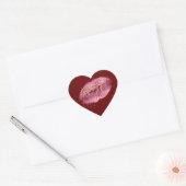 Rood Roze Lippen Goud XOXO Hart Sticker (Envelop)