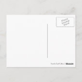 Rood roze met waterdruppelaar briefkaart (Achterkant)