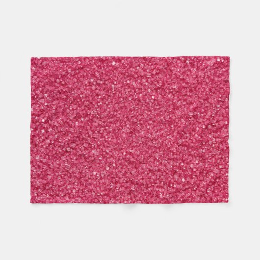 Rood Roze Mozaïek Glitter Fleece Deken (Voorkant (Horizontaal))
