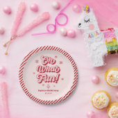 Rood Roze Oh Wat leuk Kerstmis Kids Verjaardagsfee Papieren Bordje (Feest)