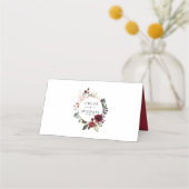 Rood Roze Paarse Bloem Plaatskaartje (Achterkant)