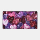 ROOD ROZE PAARSE GLITTER LOOK VALENTIJN HARTEN BUREAUMAT (Voorkant)