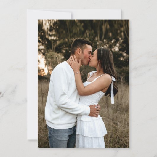 Rood roze pansy waterverf bloem bruiloft kaart (Achterkant)