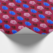 Rood roze papier voor roomvormig Roos (Hoek)