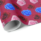 Rood roze papier voor roomvormig Roos (Rol Hoek)