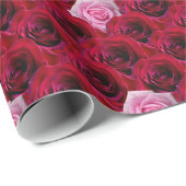 Rood roze papier voor roomvormig Roos (Rol Hoek)