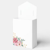 Rood Roze Pioen Goud Blad Groen Verjaardag Bedankdoosjes (Geopend)