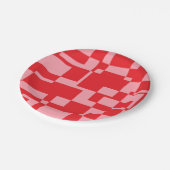 Rood-roze retro-kwadraten bord (Gekanteld)
