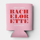 Rood Roze & Rode Bachelorette-weekend Blikjeskoeler (Achterkant)