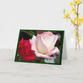 Rood roze roze notitiekaarten (Gele Bloem)