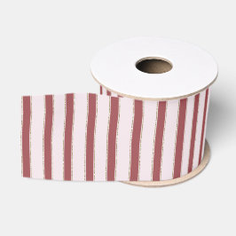 Rood roze roze strepen Kerstmis Grosgrain Lint