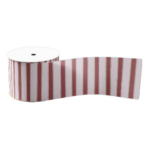 Rood roze roze strepen Kerstmis Grosgrain Lint