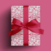 Rood Roze Sheashells Koraal Moderne Bold Luxe Cadeaupapier