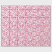 Rood Roze Sheashells Koraal Moderne Bold Luxe Cadeaupapier (Vlak)