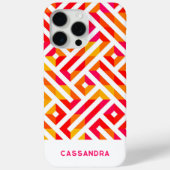 Rood Roze Sinaasappel Geel Mideeuwse Kunstpatroon Case-Mate iPhone Case (Achterkant)