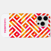Rood Roze Sinaasappel Geel Mideeuwse Kunstpatroon Case-Mate iPhone Case (Achterkant (horizontaal))