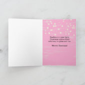 Rood roze snowflakes, kattebakkerst kaart (Binnen)