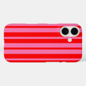 Rood Roze Stijlvolle Strepen Patroon Ontwerp Case-Mate iPhone Case (Achterkant (horizontaal))