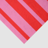 Rood Roze Stijlvolle Strepen Patroon Ontwerp Tissuepapier (Detail)