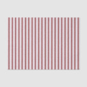 Rood Roze Strepen Kerst Tissuepapier (Voorkant)