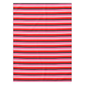 Rood Roze Strepen Patroon Ontwerp Tafelkleed (Voorkant)