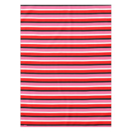 Rood Roze Strepen Patroon Ontwerp Tafelkleed