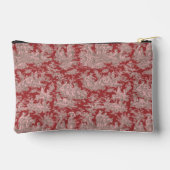  rood roze Toile de Jouy bedrukt Etui (Achterkant)