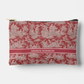  rood roze Toile de Jouy bedrukt Etui (Voorkant)