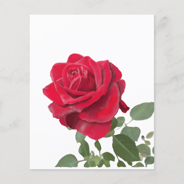 Rood-roze uitnodiging - Liefdessymbool (Voorkant)
