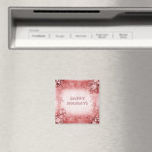 Rood Roze Vakantie Kerstmagneet Magneet (Insitu (Vaatwasser))