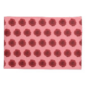 Rood roze ventilator naadloos patroon op Hoesje me Kussensloop (Achterkant)