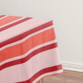 Rood Roze Verticaal Streeppatroon Tafelkleed (Voorbeeld)
