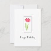 Rood, roze Waterverf ventilator Kaart (Voorkant)