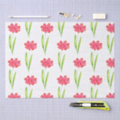 Rood, roze Waterverf ventilatorpatroon Tissuepapier (Craft)