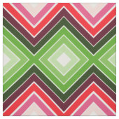 Rood roze wit en groen stof (Swatch)