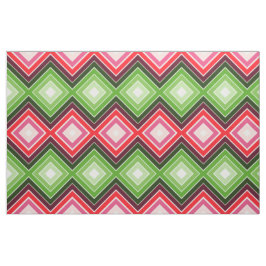 Rood roze wit en groen stof