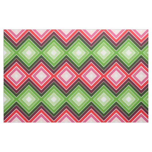 Rood roze wit en groen stof (Fat Quarter)