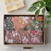 Rood Roze Wit Japans Kimono Bloemen Decoupage Tissuepapier (Geschenk)