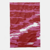 Rood, roze, witte Abstracte Art Retro Kitchen Towe Theedoek (Verticaal)