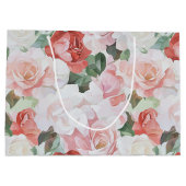 Rood Roze Witte Rozen Bloemen Vrijgezellenfeest Groot Cadeauzakje (Achterkant)