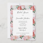 Rood Roze Witte Rozen Bloemen Vrijgezellenfeest Kaart (Voorkant)